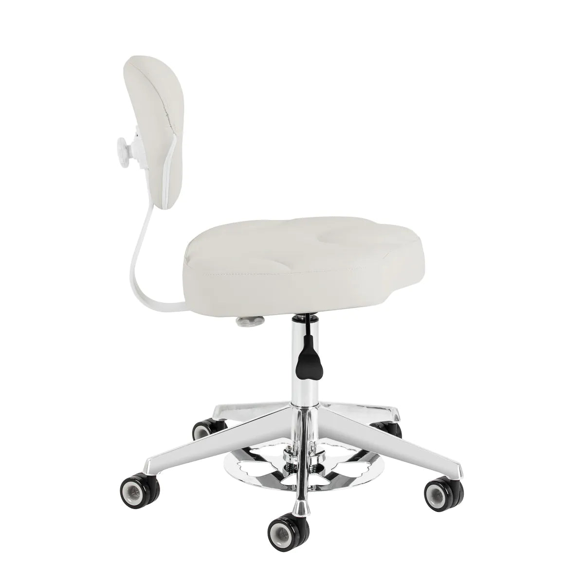 Cosmetic stool Azzurro 156-F bump-up grey