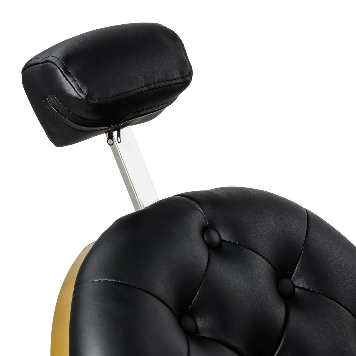 Barber chair Gabbiano Niccolo black with gold base