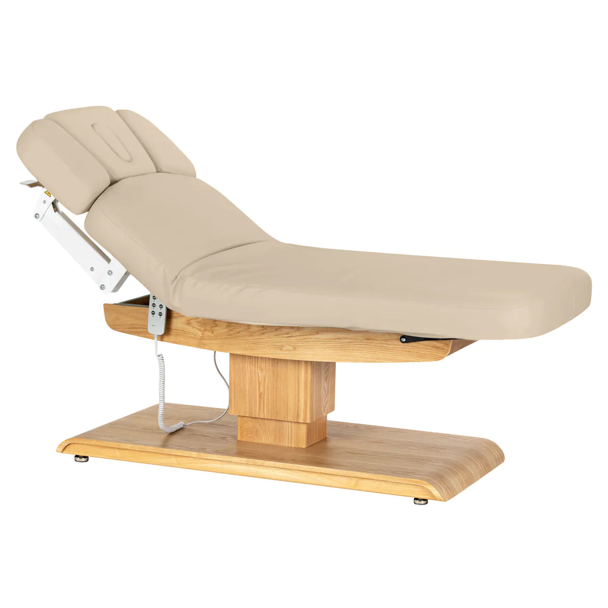 SPA lehátko Sillon Relax béžové se světle hnědou podnoží