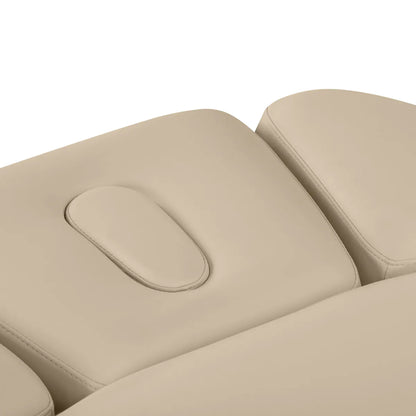 SPA lehátko Sillon Relax béžové se světle hnědou podnoží