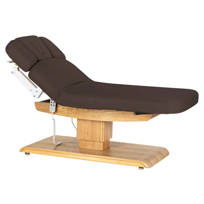 SPA lehátko Sillon Relax tmavě hnědé se světle hnědou podstavou