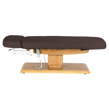 SPA lehátko Sillon Relax tmavě hnědé se světle hnědou podstavou