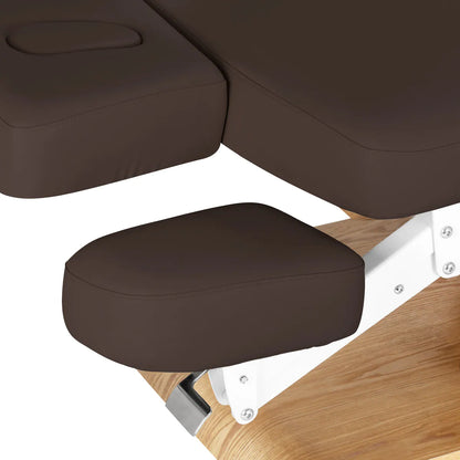 SPA lehátko Sillon Relax tmavě hnědé se světle hnědou podstavou
