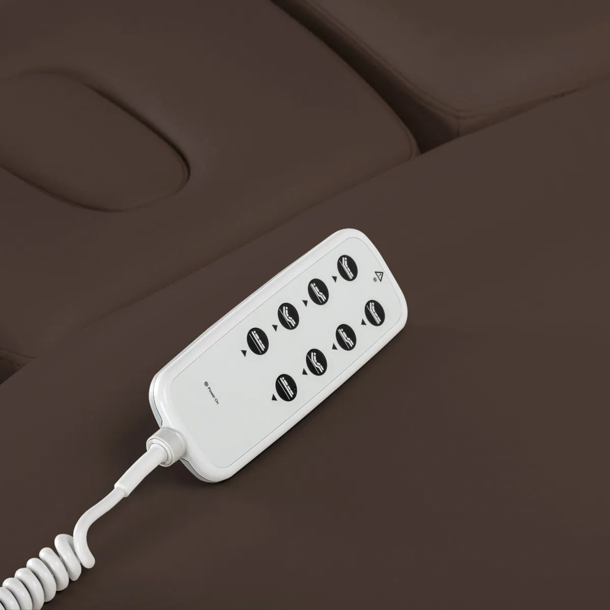 SPA lehátko Sillon Relax tmavě hnědé se světle hnědou podstavou