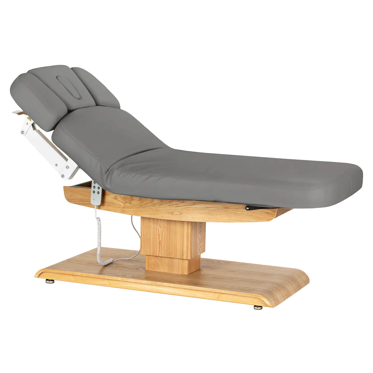 SPA lehátko Sillon Relax šedé se světle hnědou podnoží