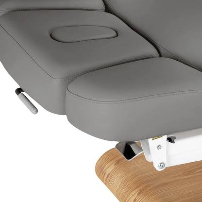 SPA lehátko Sillon Relax šedé se světle hnědou podnoží