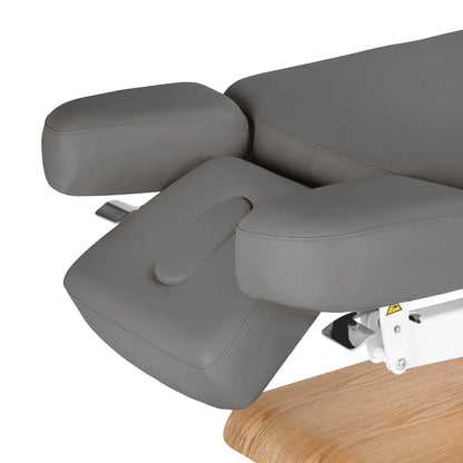 SPA lehátko Sillon Relax šedé se světle hnědou podnoží