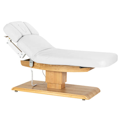 SPA lehátko Sillon Relax bílé se světle hnědou podstavou