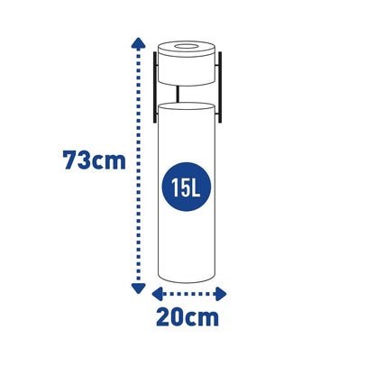 Odpadkový koš s popelníkem Prestige Pillar 