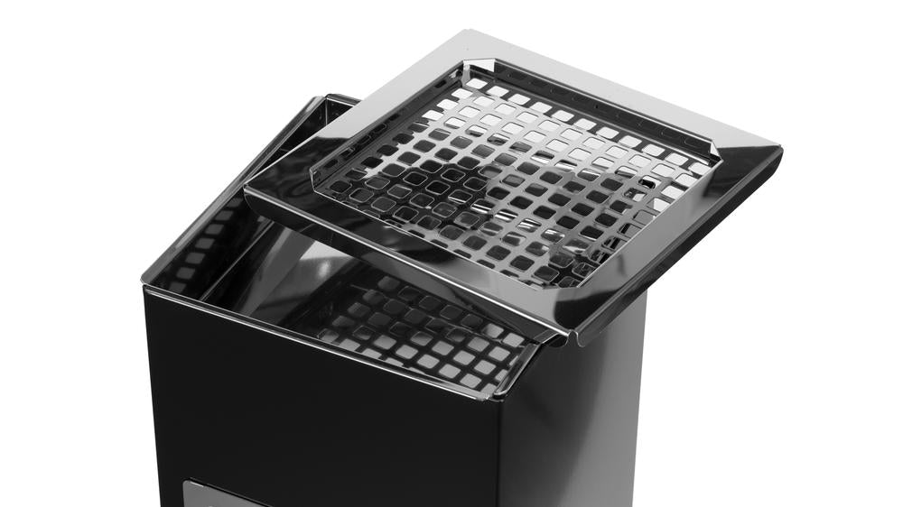 Odpadkový koš s popelníkem Mirage, černý