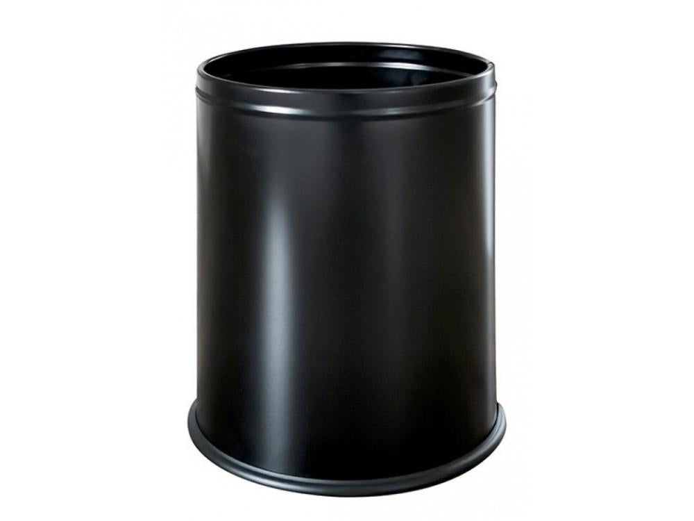 Pokojový koš, kulatý, černý, 9 l