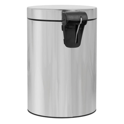 Nášlapný odpadkový koš, lesklý nerez, 3 l