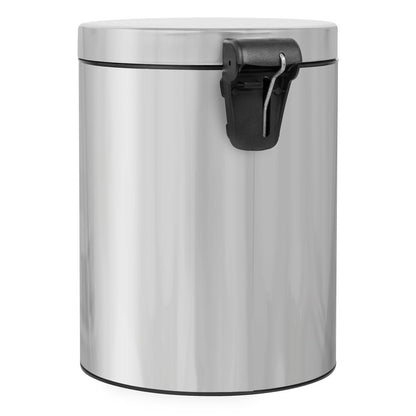 Nášlapný odpadkový koš, lesklý nerez, 5 l