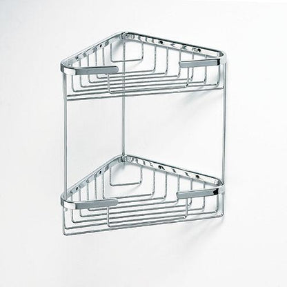 Sprchová police drátěná rohová dvojitá MODERNÍ