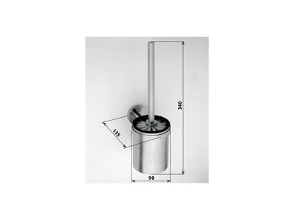 WC kartáč válcový, SATIN, bílý kartáč