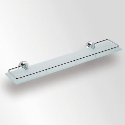 Glass shelf with hinged bar MODERN, 600 mm