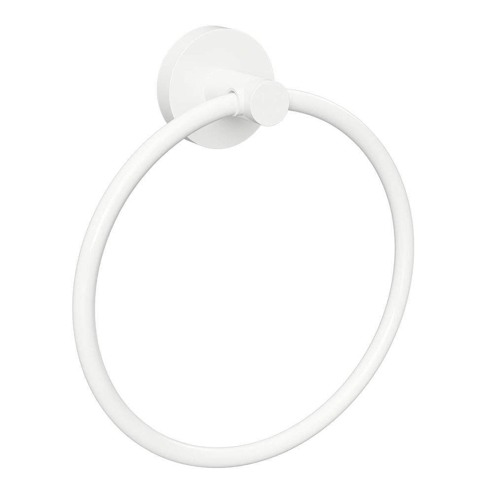 Kruhový držák na ručník BÍLÝ