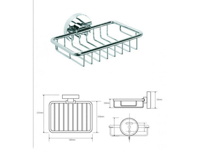 MODERNÍ obdélníková drátěná miska na mýdlo