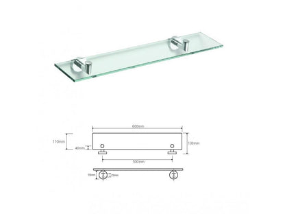 Glass shelf MODERN A, 600 mm