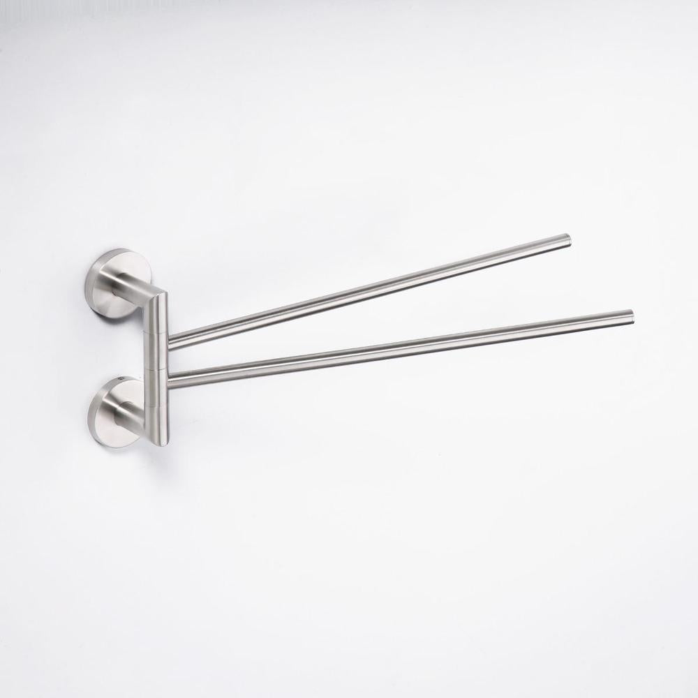 Držák ručníku dvojitý otočný SATIN, 445 mm