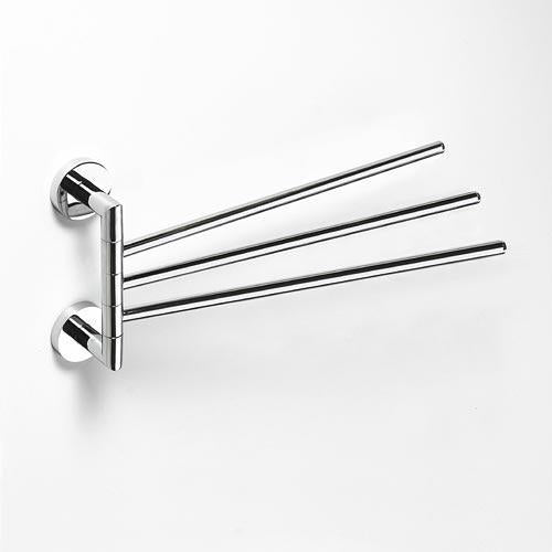 MODERNÍ trojitý otočný věšák na ručníky, 450 mm