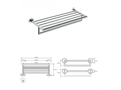 Věšák na ručníky se závěsem MODERN B, 655 mm