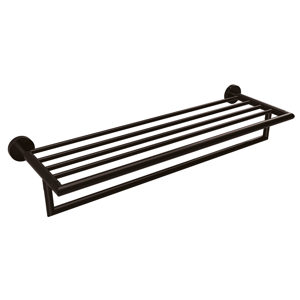 Věšák na ručníky s tyčí NERO, 550 mm