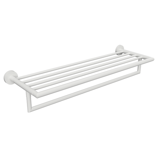 Držák na ručník s lištou BÍLÁ