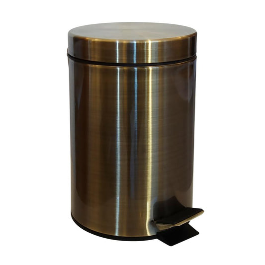 Nášlapný odpadkový koš, bronz, 3l
