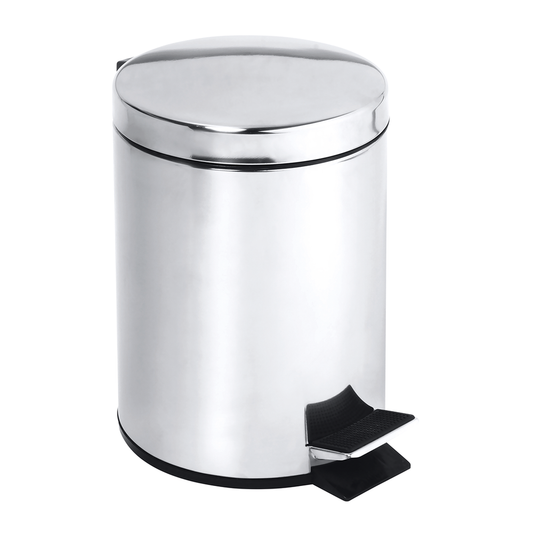 Nášlapný odpadkový koš, leštěná nerezová ocel, 20 l
