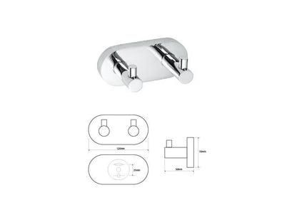 Double hook MODERN, 120 mm