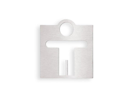 Piktogram - WC pánové, nerez lesk