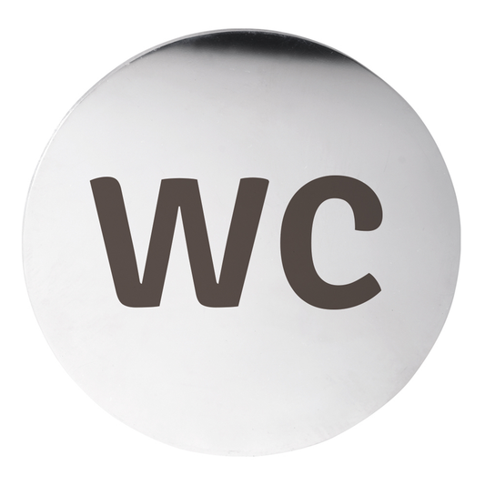 Piktogram - WC, nerez lesk