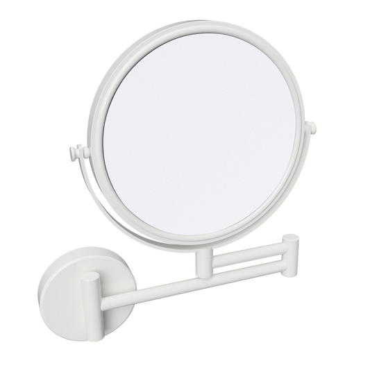 Kulaté kosmetické zrcátko, bílé, ø 190 mm