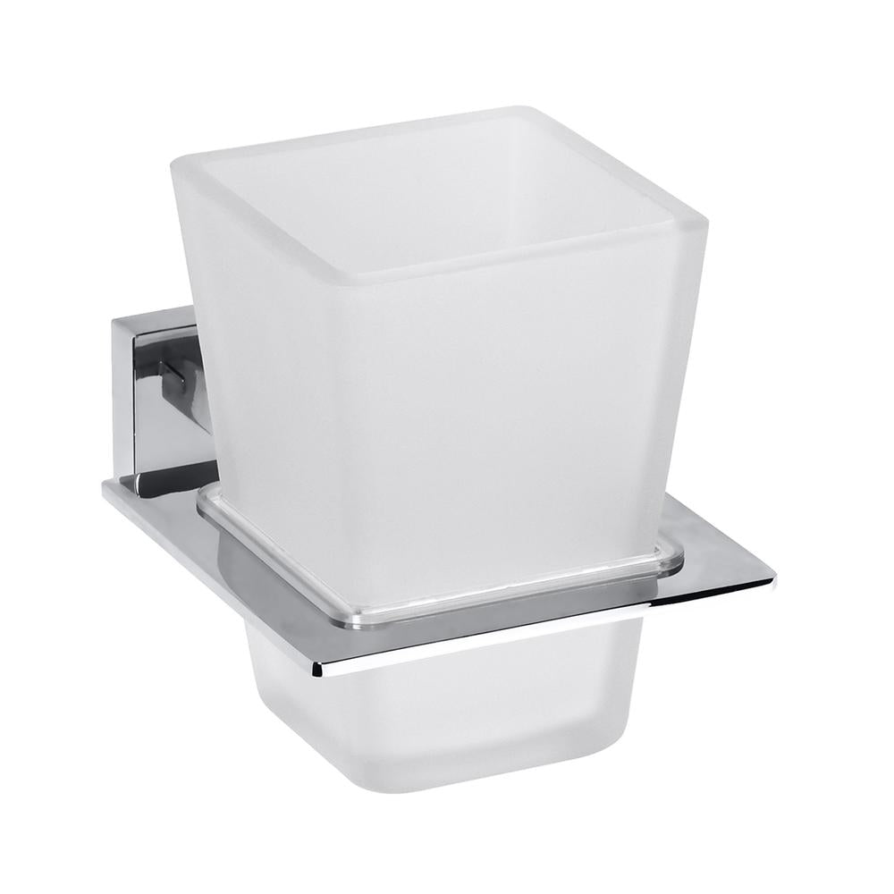 Holder for brushes and pastes with 1 glass SQUARE A