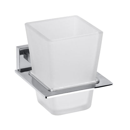 Holder for brushes and pastes with 1 glass SQUARE A