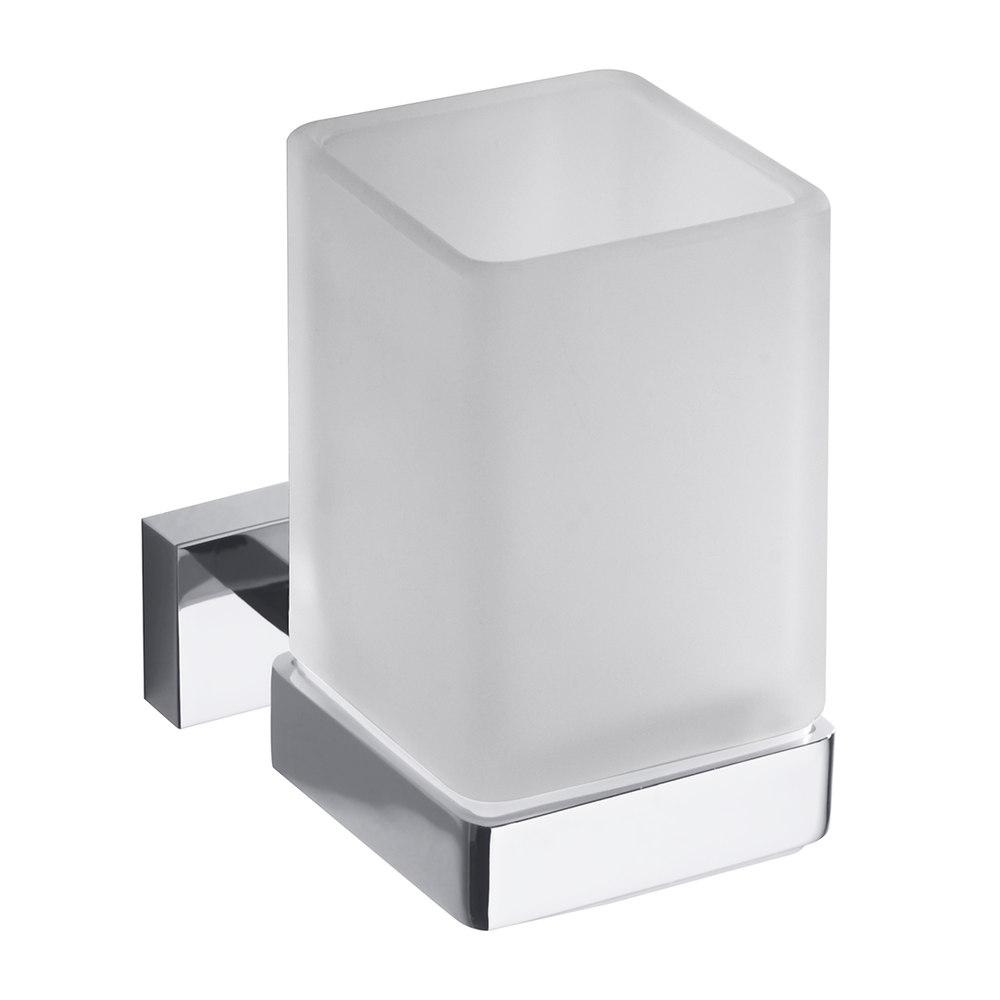 Holder for brushes and pastes with 1 glass SQUARE B