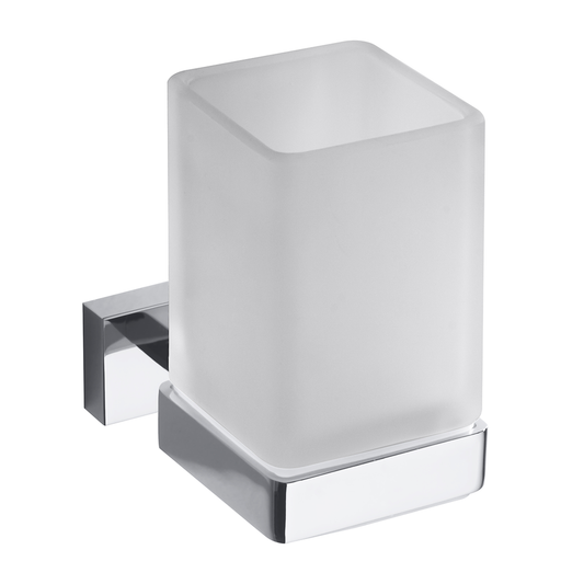 Holder for brushes and pastes with 1 glass SQUARE B