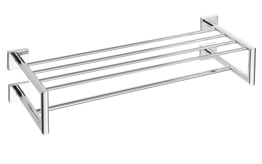 Double towel rail with DESIGN bar, 655 mm