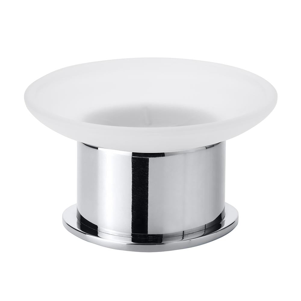 MODERNÍ volně stojící skleněná miska na mýdlo