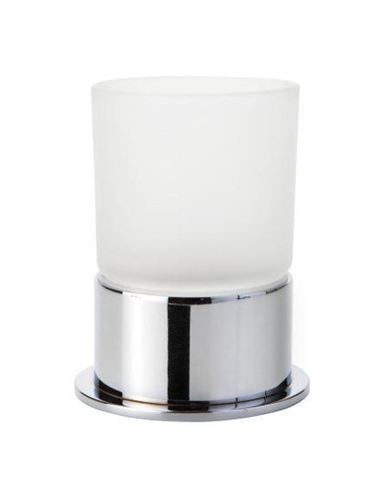 Holder for toothbrushes and pastes with 1 glass MODERN, free standing