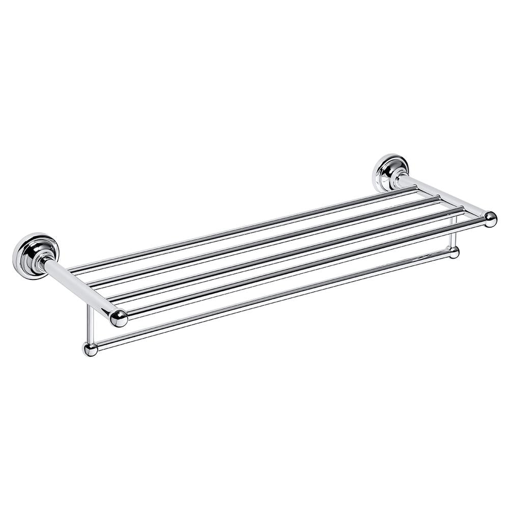 Věšák na ručníky se závěsem VINTAGE CHROME, 665 mm