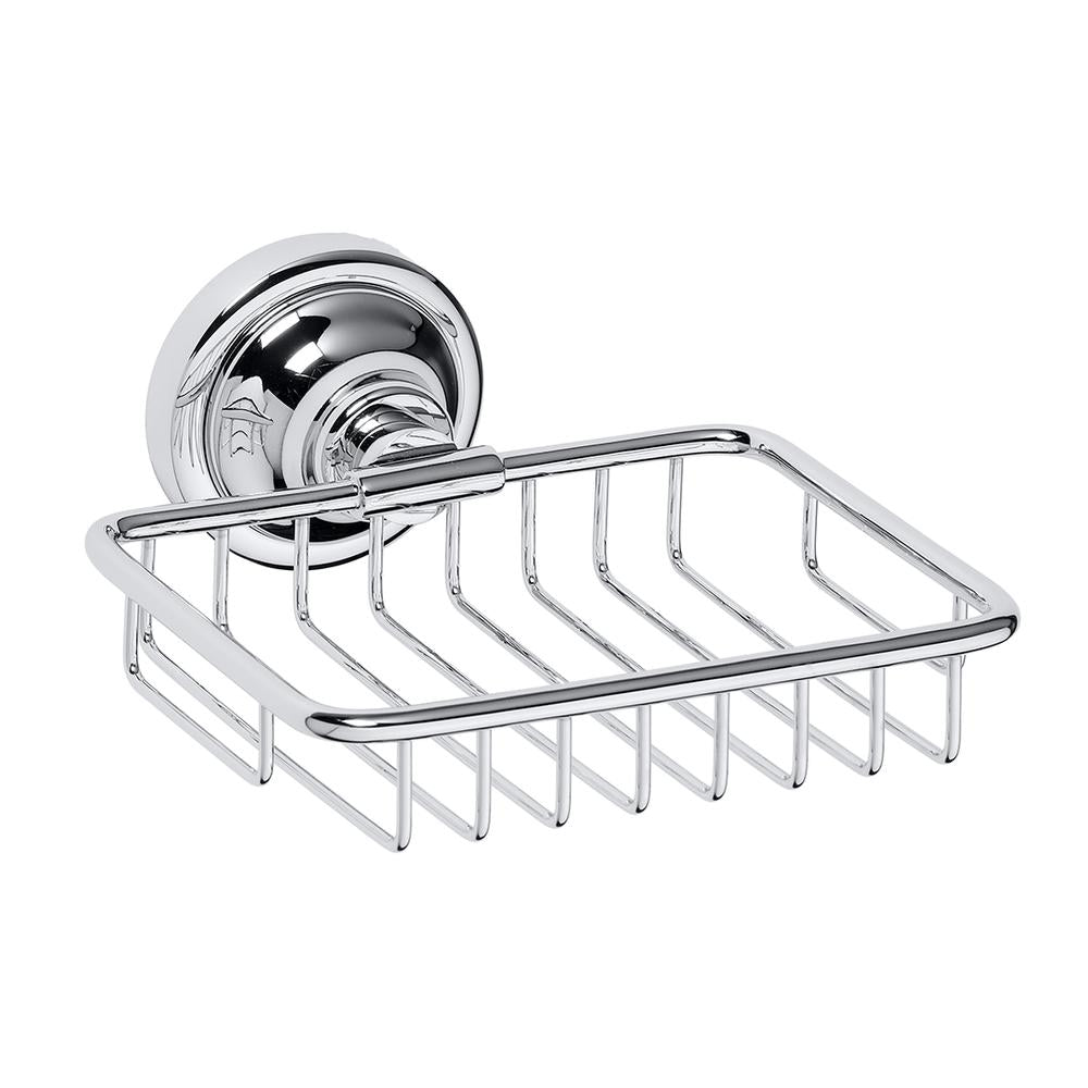 Obdélníková drátěná miska na mýdlo VINTAGE CHROME