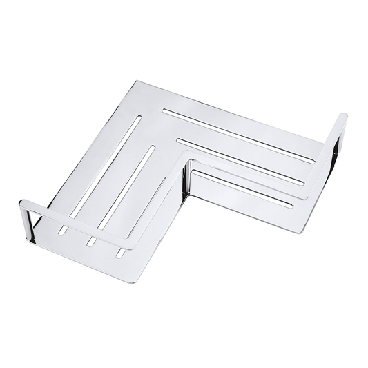 Rohová sprchová police s F kolejnicí