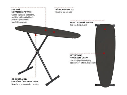Ironing board Oxford, dark grey