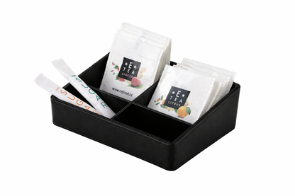 Aufbewahrungsbox ALDA Noble Leather, schwarz