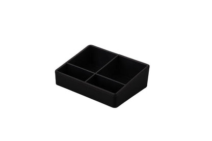 Aufbewahrungsbox ALDA Noble Leather, schwarz
