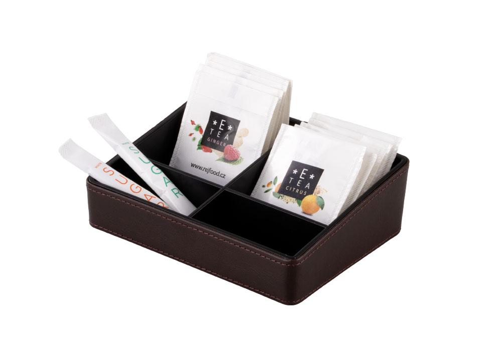 Aufbewahrungsbox ALDA Edelleder, braun
