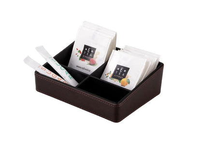 Aufbewahrungsbox ALDA Edelleder, braun