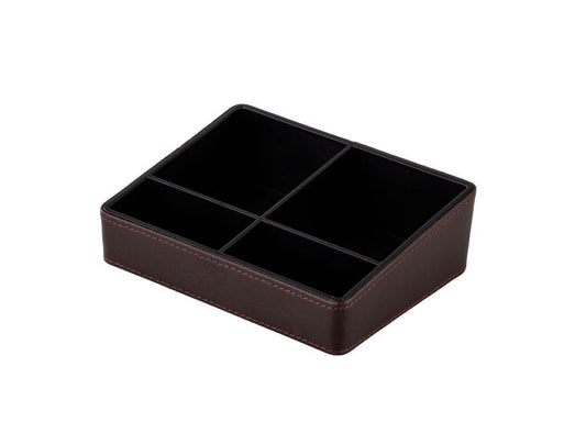Aufbewahrungsbox ALDA Edelleder, braun